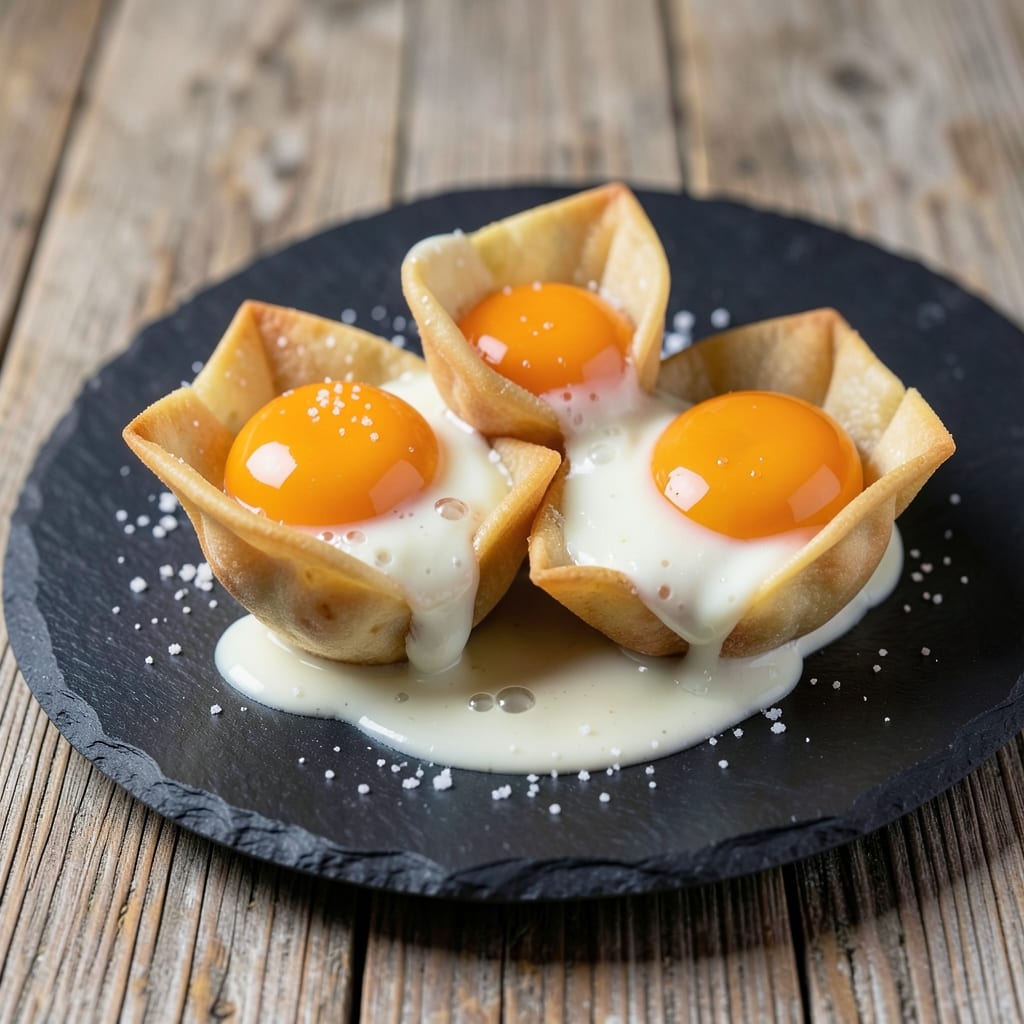 Easter Egg Shot Recipe: Crispy Wonton Cups with Silky Yolk Magic