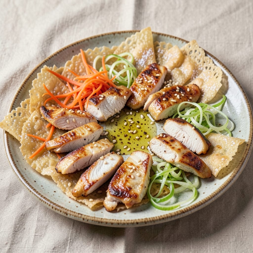 Deconstructed Chicken Egg Roll Recipe: Crispy Wonton Cups Stuffed With Savory Chicken