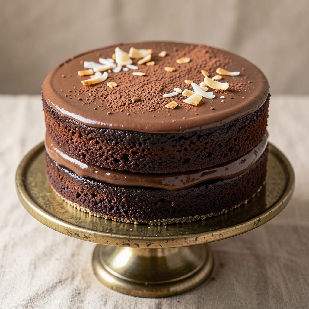 Dairy-Free Egg-Free Chocolate Cake Recipe: Rich Fudgy Layers Without Butter or Eggs