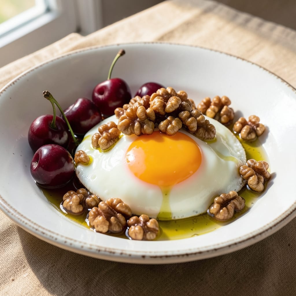 Cherry Nut Eggs Recipe: Crunchy Top, Silky Yolk, Sweet-Tart Bite