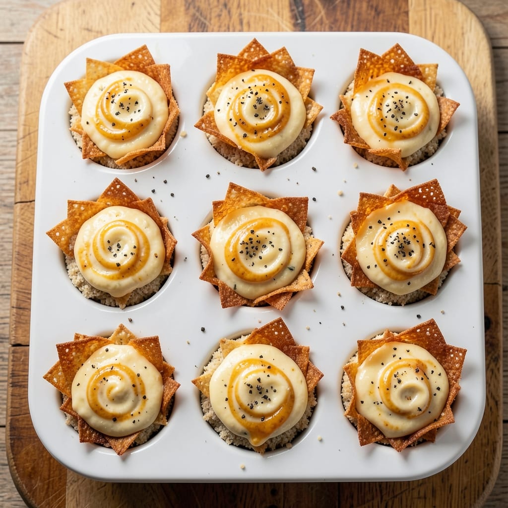 Boursin Cheese Egg Muffin Recipe: Herby Wonton Crust With Melted Cheese Rivers