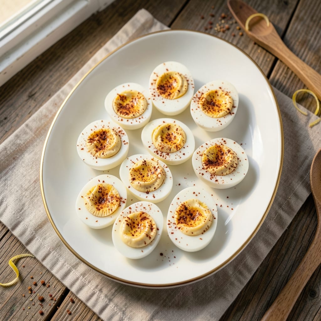 Devilled Eggs Recipe for 12 Eggs: Crispy Topped, Silky Yolk Surprise