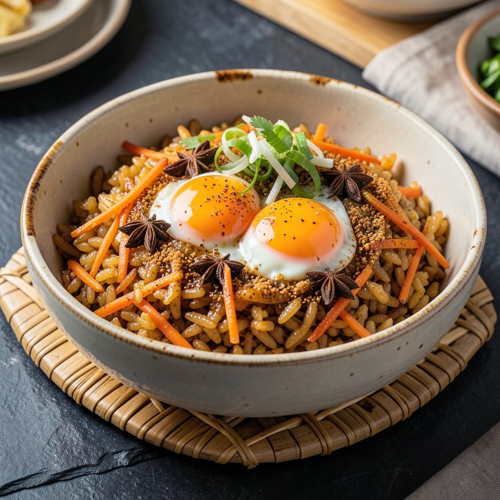 Chinese Five-Spice Egg Fried Rice Recipe: Wok-Heated Aromatics and Star Anise Depth