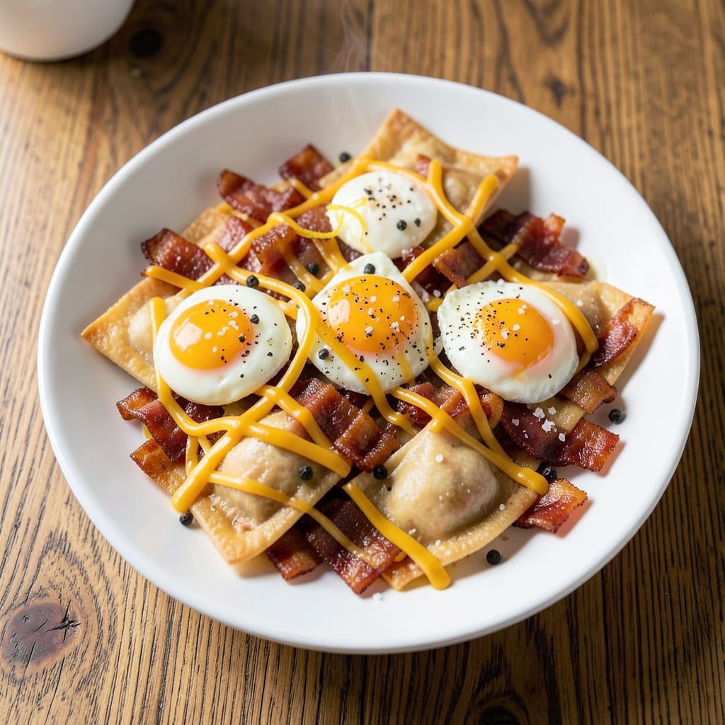 Bacon, Egg, and Cheese Bombs Recipe: Crispy Wonton Cups With Gooey Melts