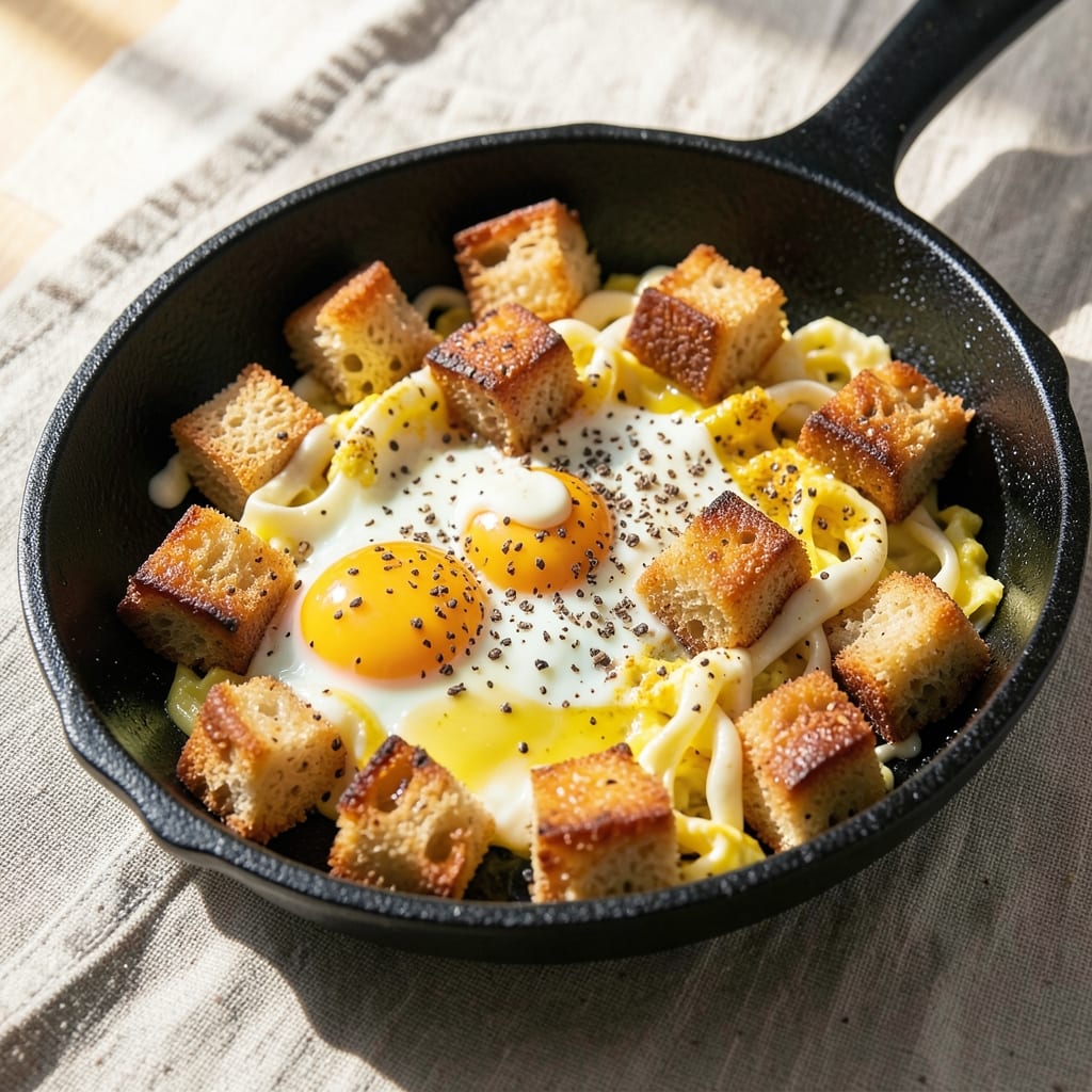 Bread Egg Bhurji Recipe: Spiced Flatbread Scramble With Herby Crunch