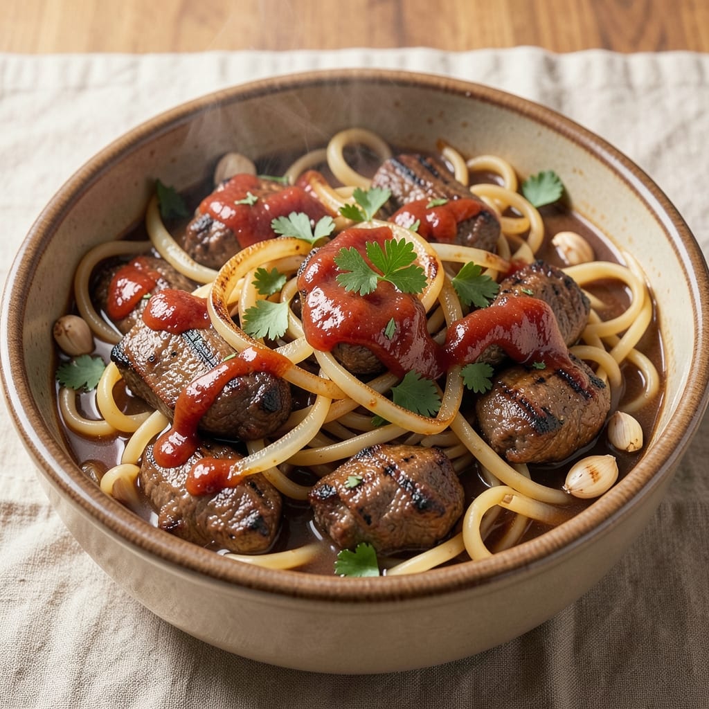 Beef Tips and Egg Noodles Crockpot Recipe: Slow-Cooked Savory Simmer With Tender Beef
