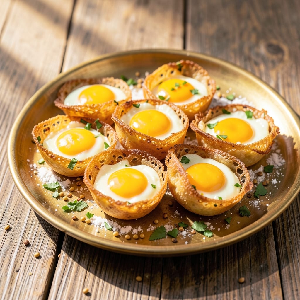 Egg Bajji Recipe Malayalam: Flaky Wonton Crust with Runny Yolk Magic