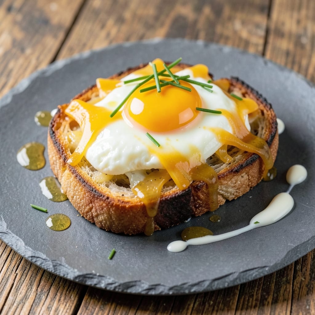 Cheesy Baked Egg Toast Recipe: Crispy Bread Crust With Oozy Yolk Rivers