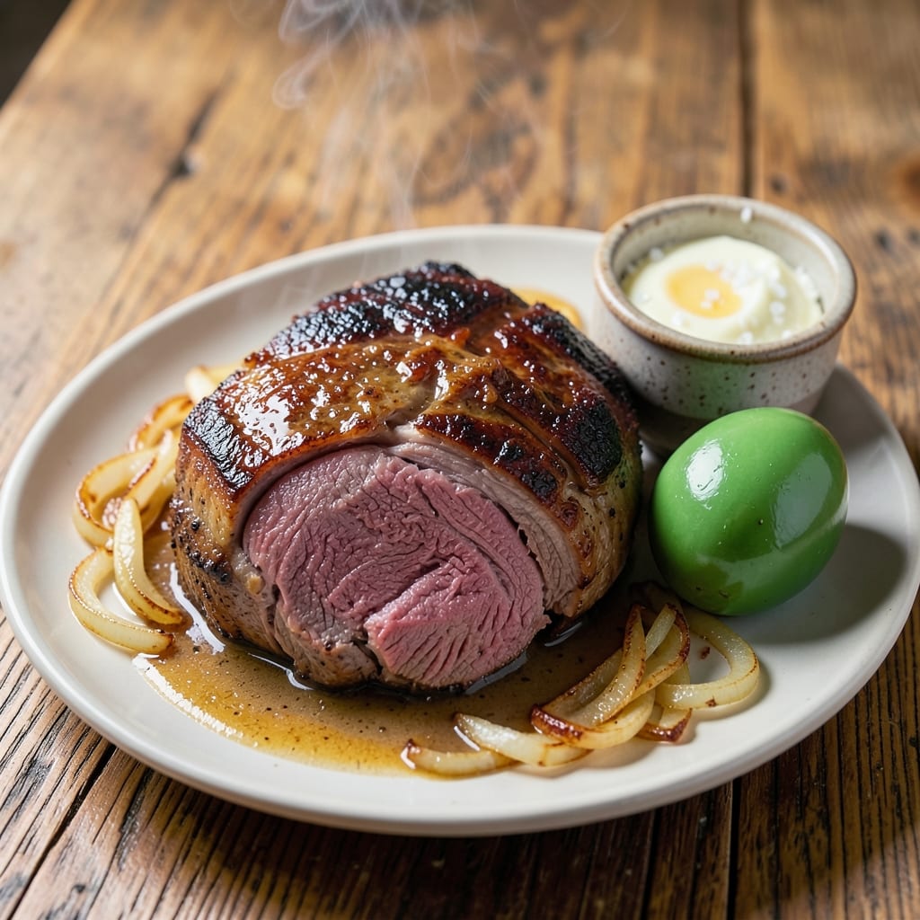 Bone-In Ribeye Roast Breakfast Recipe: Big Green Egg Crust and Juicy Egg Magic