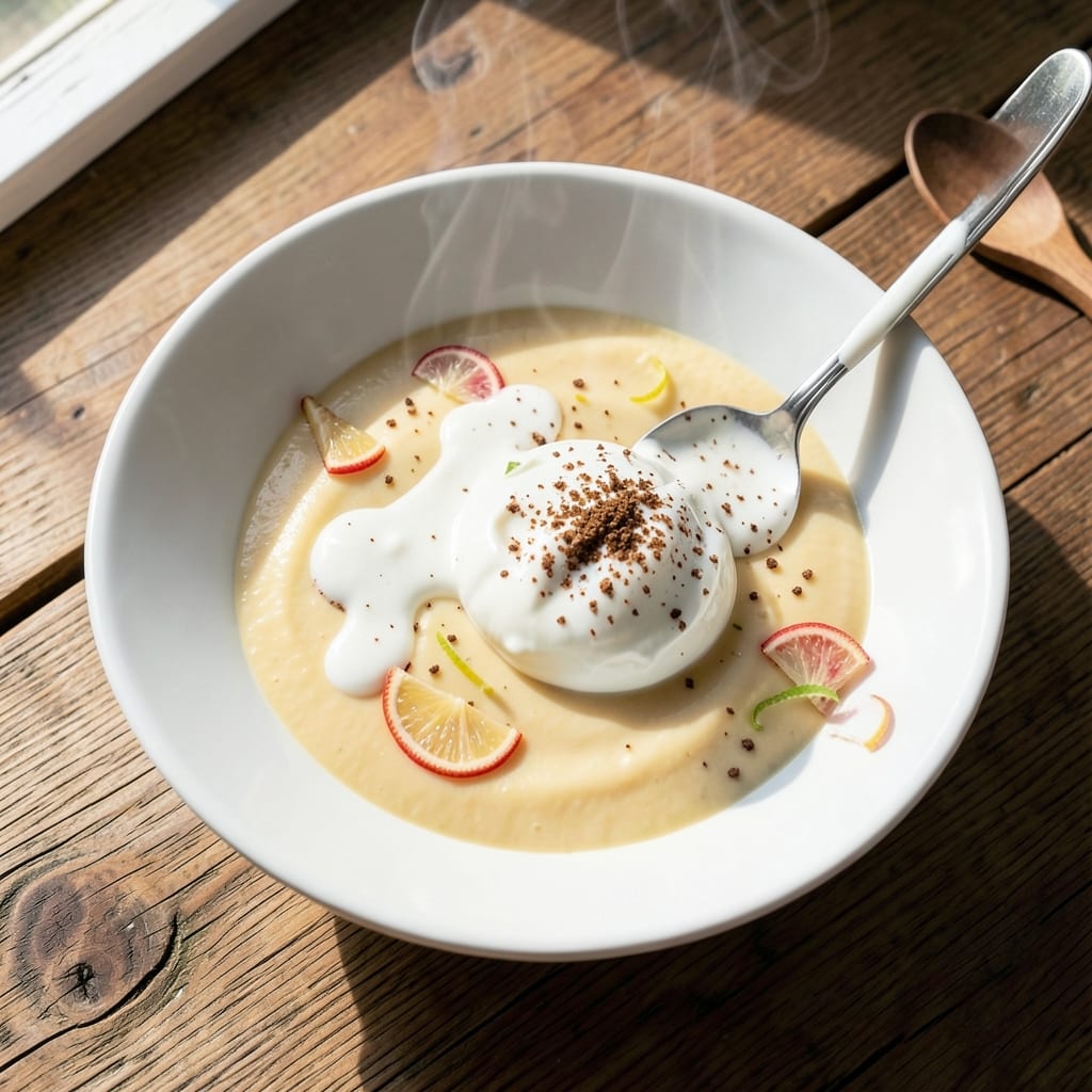 Egg And Curd Recipe: Spiced Yogurt Custard With Warm Cardamom Notes