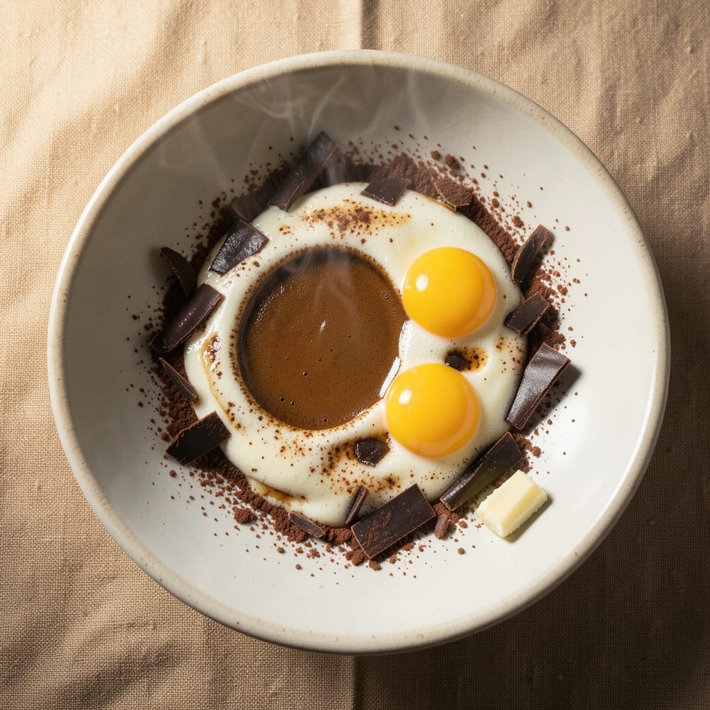 Coffee With Egg Yolk Italian Recipe: Silky Yolk Swirls in Espresso-Infused Cream