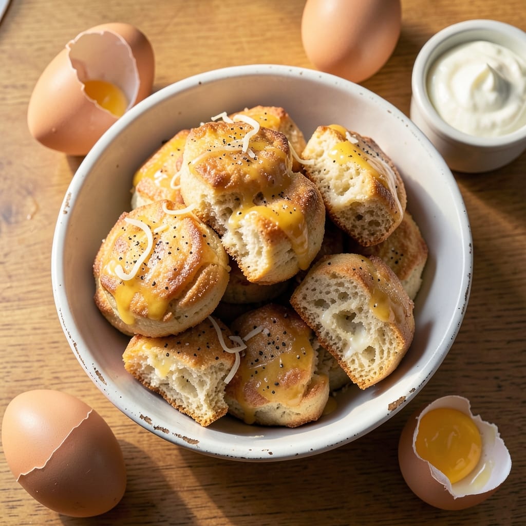 Cottage Cheese Egg Biscuit Recipe: Fluffy Layers With Hidden Creamy Surprise