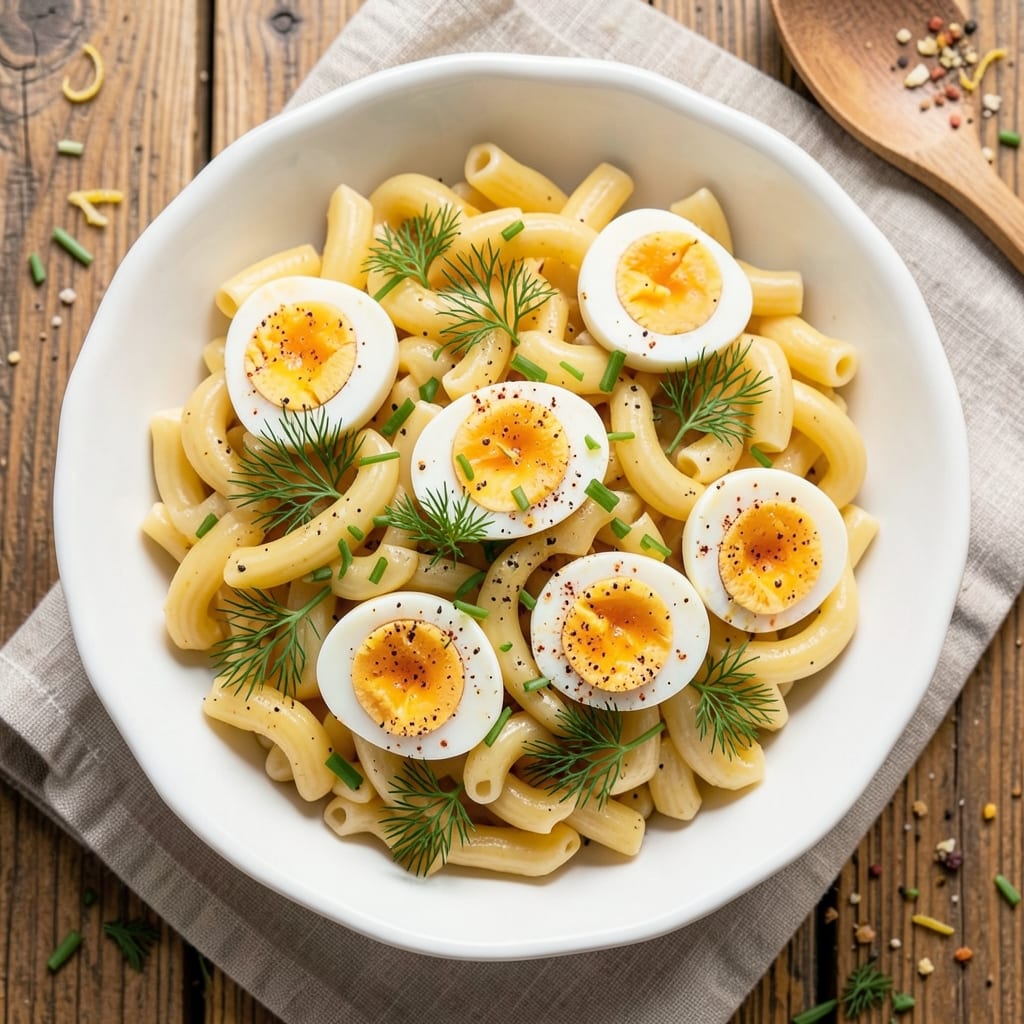 Deviled Egg Macaroni Pasta Salad Recipe: Herb-Infused Cool Down With Crunchy Almond Topping