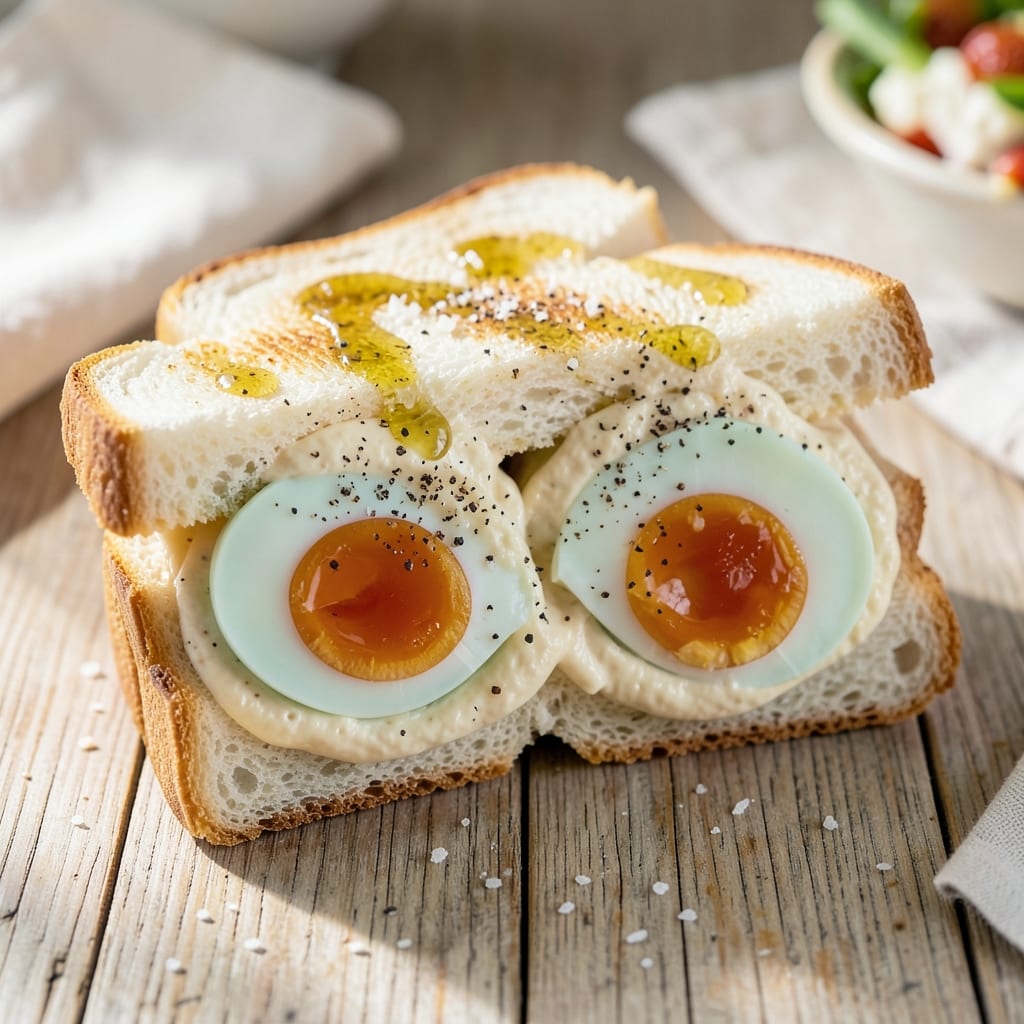 Boiled Eggs Mayo Sandwich Recipe: Crispy Toasted Layers with Creamy Yolk Filling