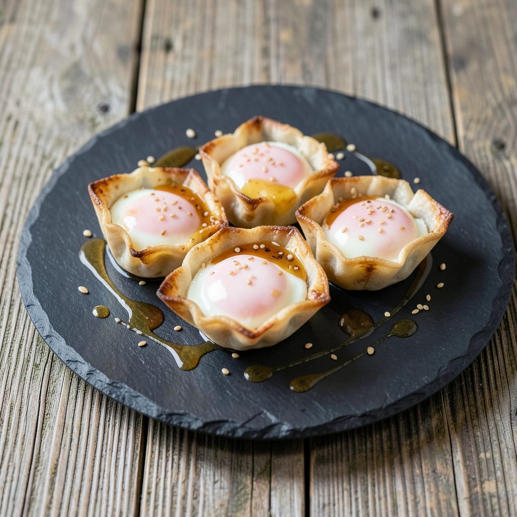 Egg 81 Recipe: Wonton-Wrapped Yolk Surprise With Crispy Crust
