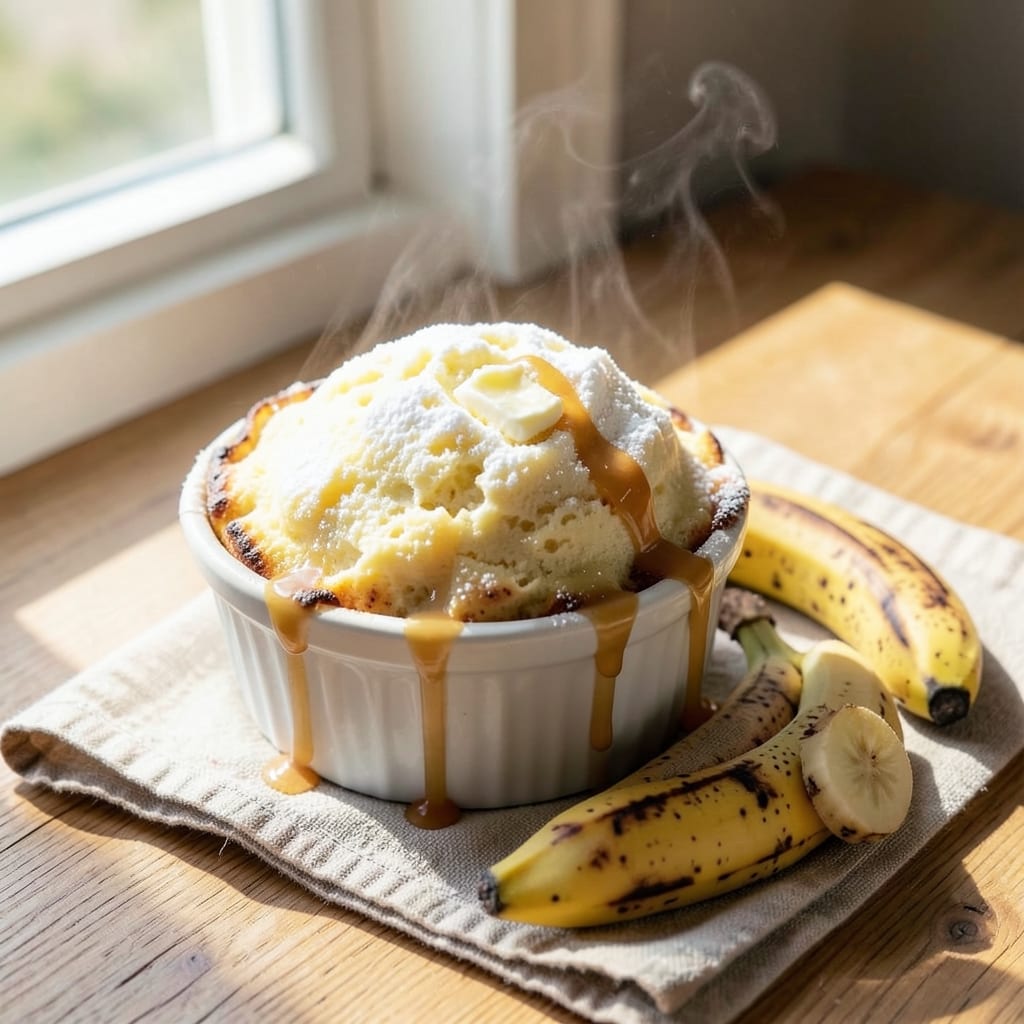 Banana Egg Soufflé Recipe: Light-as-Air Rise With Silky Banana Swirls