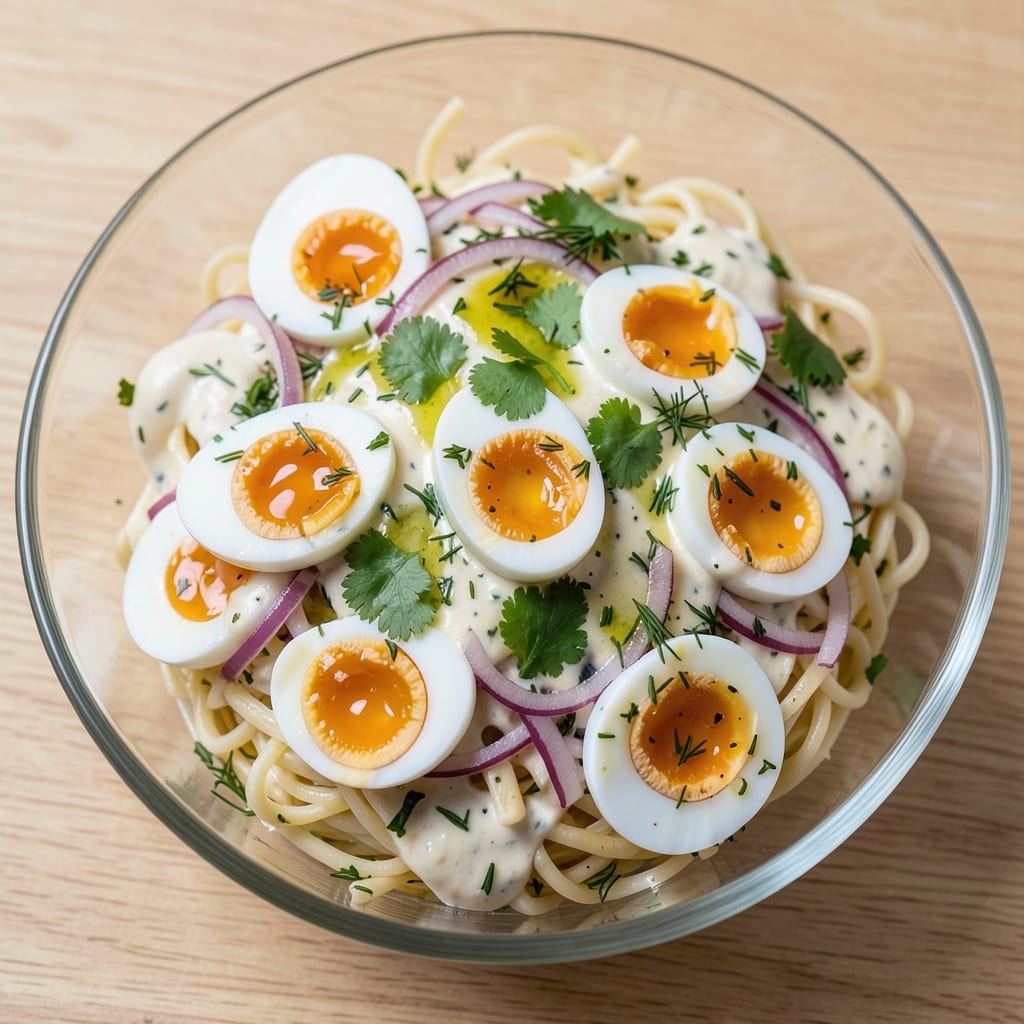 Cold Egg Noodle Salad Recipe: Zesty Lime and Herb Dressing Magic