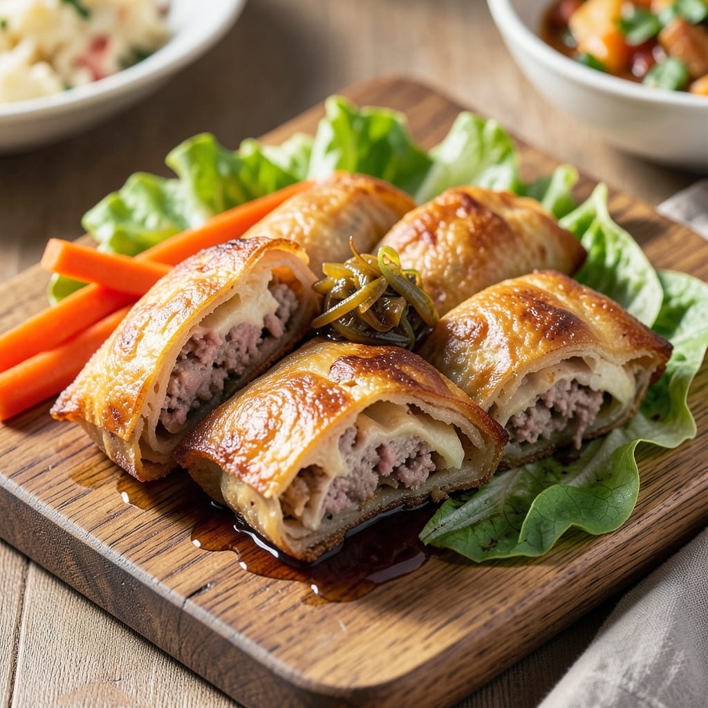 Crispy Baked Egg Rolls Recipe: Golden Crust With Silky Egg Rivers