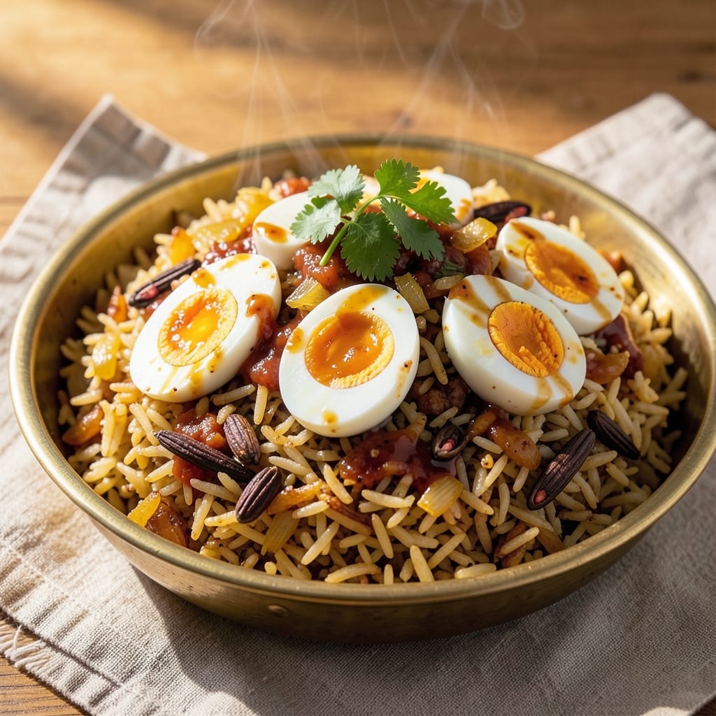 Egg 65 Biryani Recipe: Fragrant Basmati and Spiced Eggs in One Pot