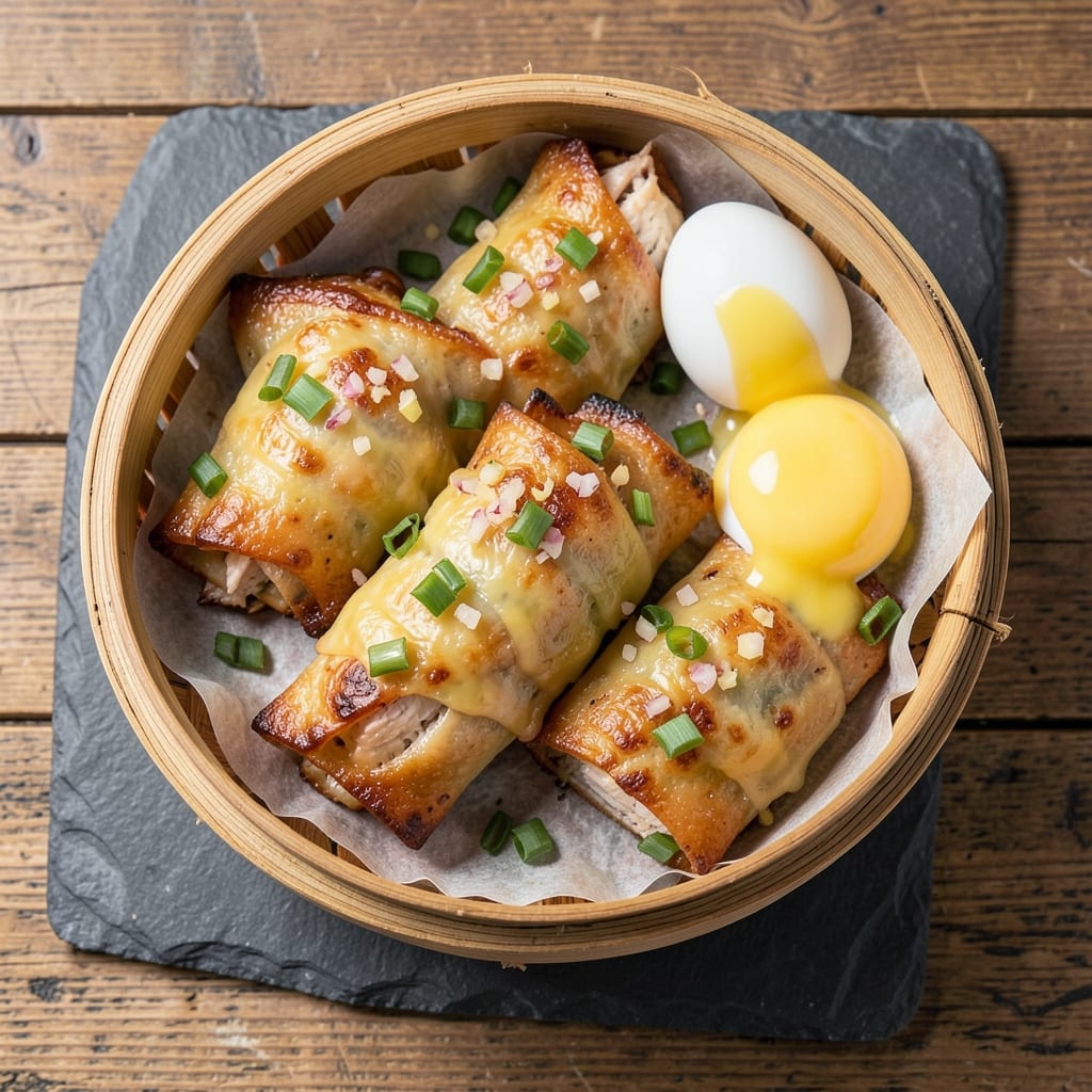 Chicken and Cheese Egg Rolls Recipe: Crispy Wonton Bites with Melty Centers