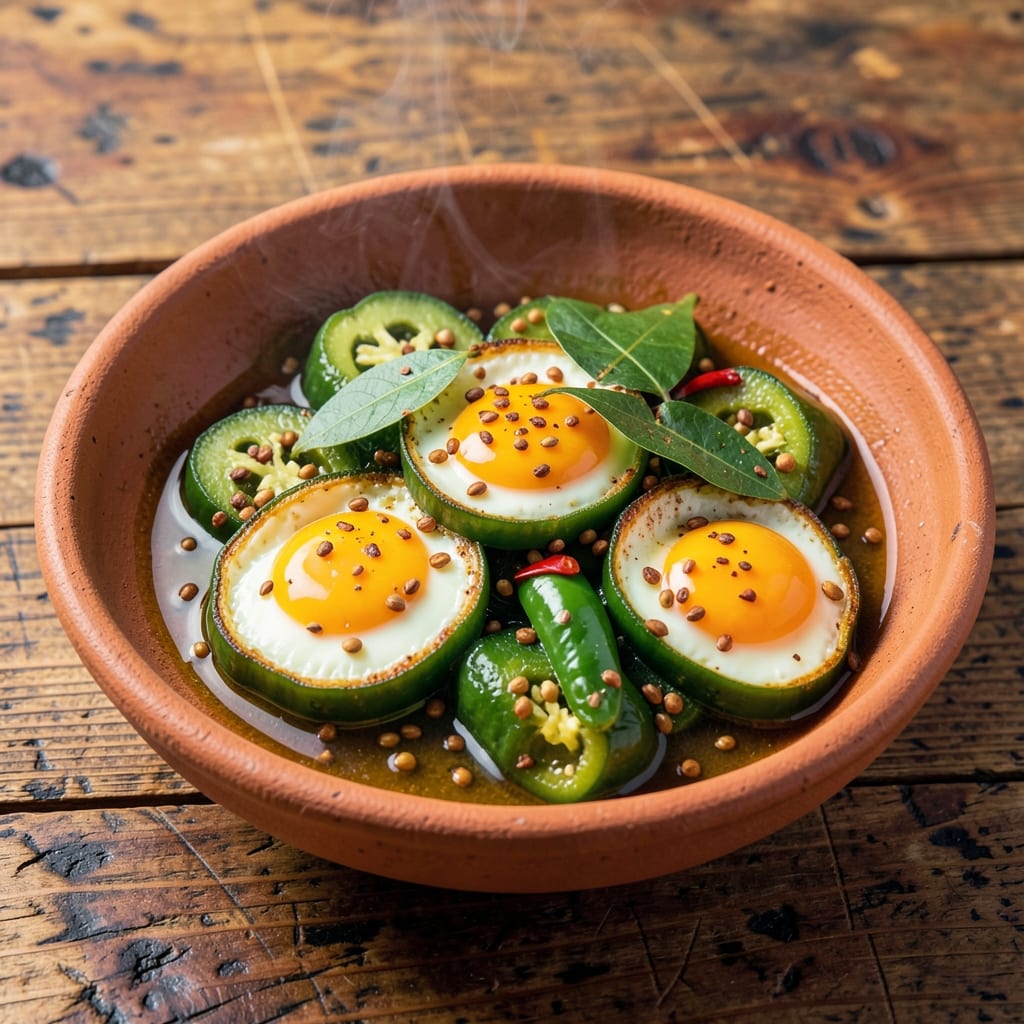 Bitter Gourd With Egg Indian Recipe: Crisp-Tender Bites With Spiced Yolk Magic
