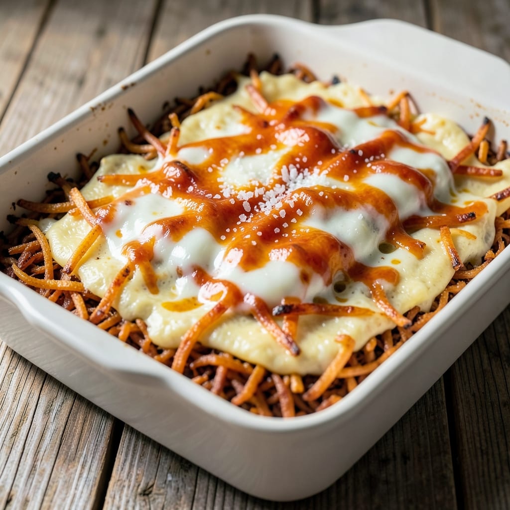 Egg Bake Recipe With Shredded Hash Browns: Crispy Potato Crust With Silky Scrambled Centers