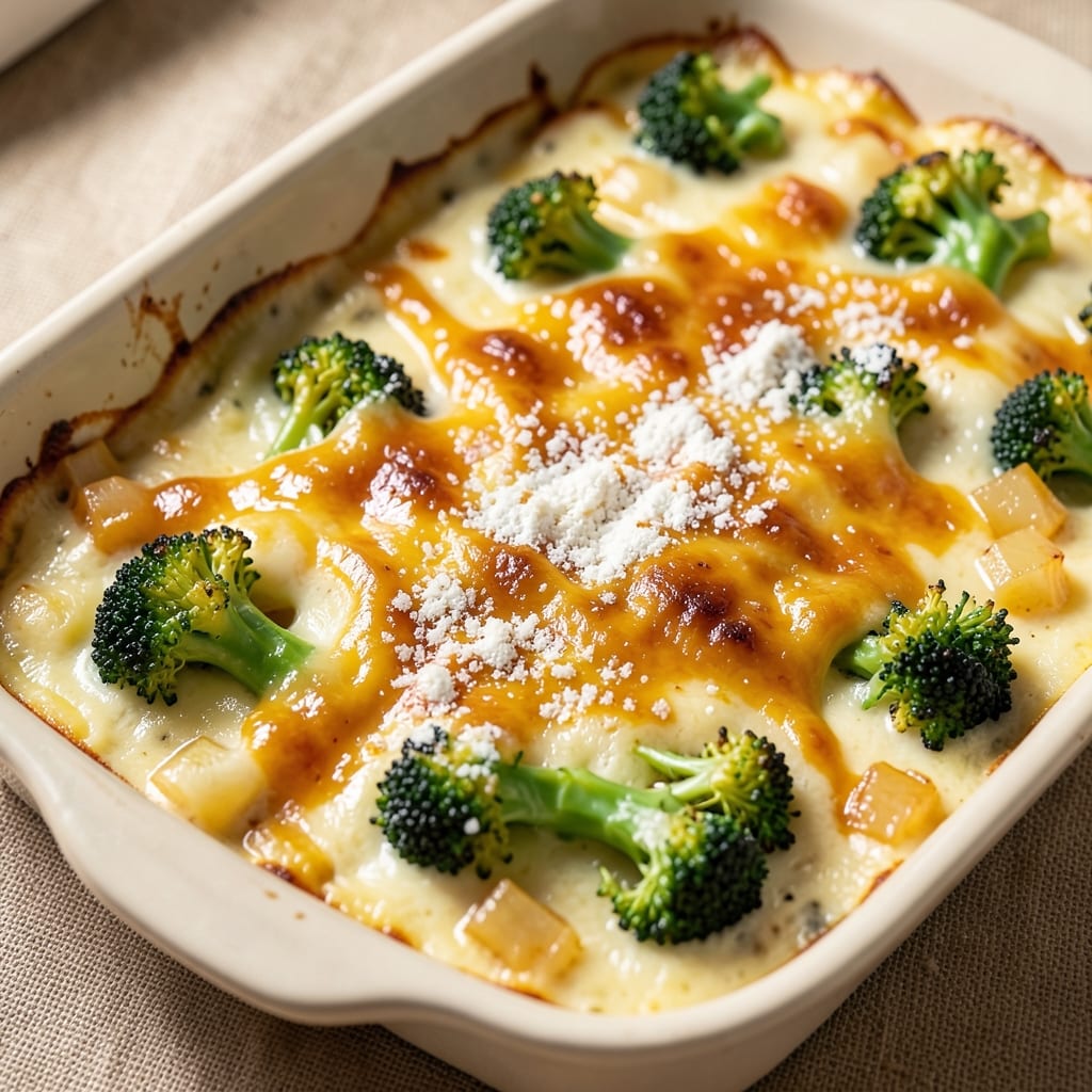 Broccoli Cheese Egg Bake Recipe: Crispy Top, Gooey Cheese Rivers