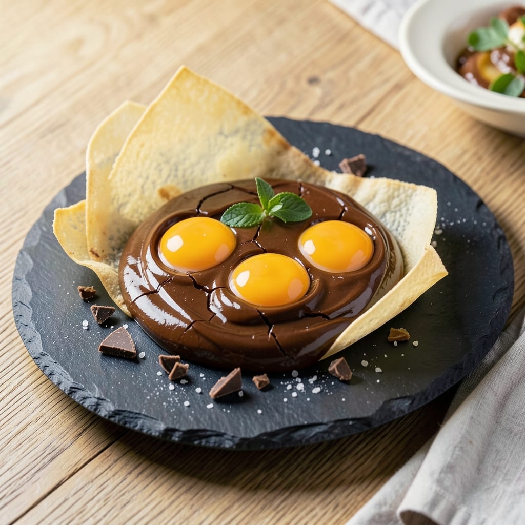 Chocolate Egg Yolk Recipe: Crispy Wonton Shells With Molten Centers