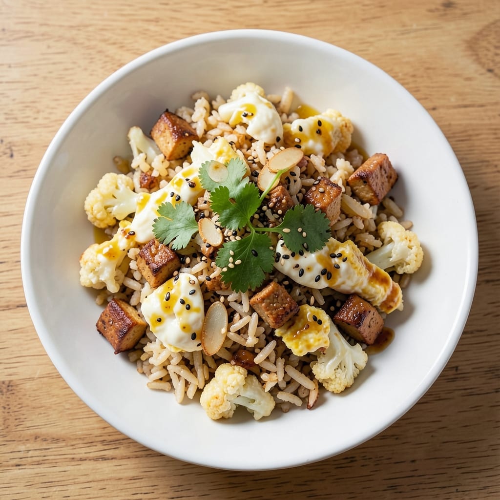 Cauliflower Egg Fried Rice Recipe: Crispy Rice and Silky Egg Ribbons in One Pan