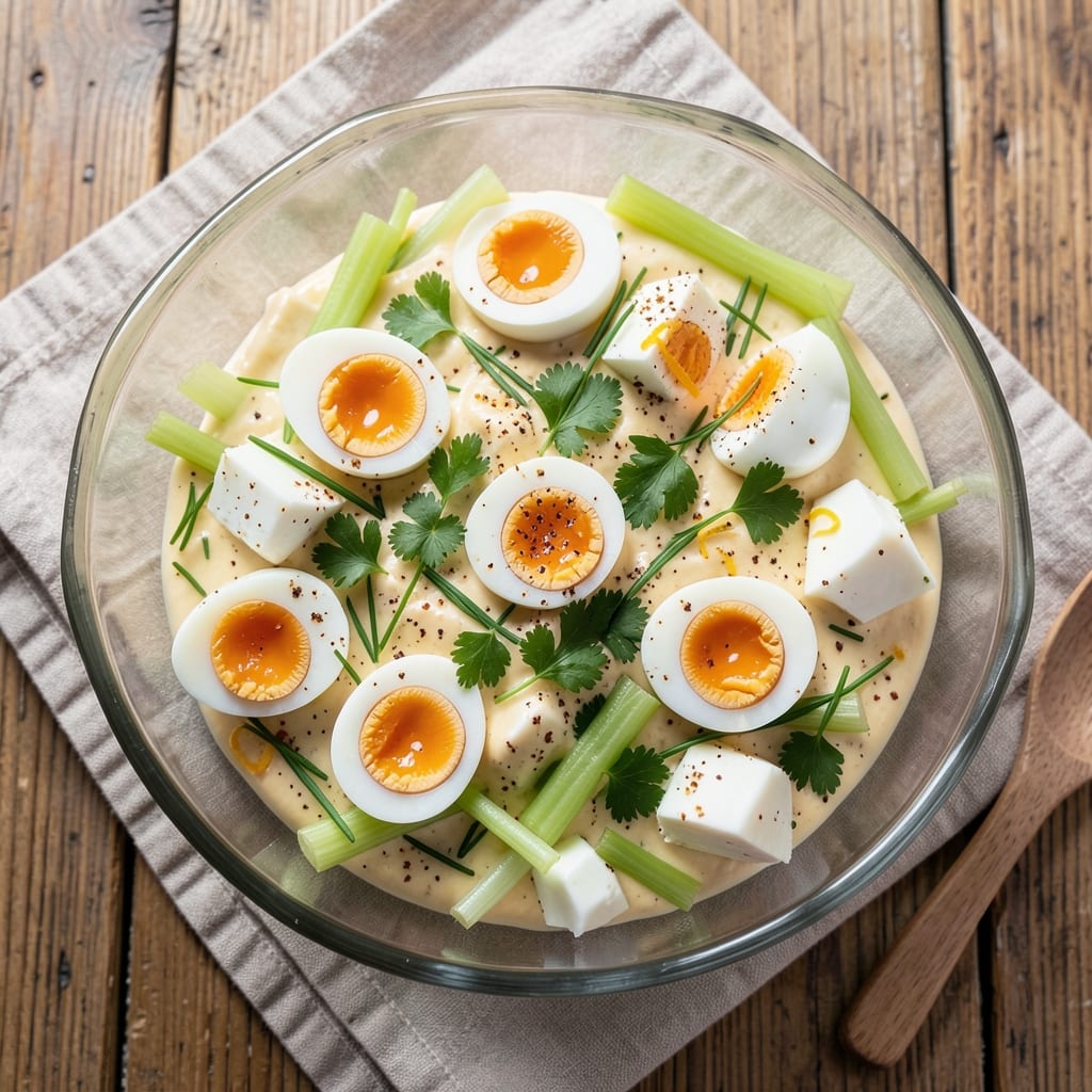 Easter Egg Salad Recipe: Bright Green Herbs and Creamy Yolk Magic