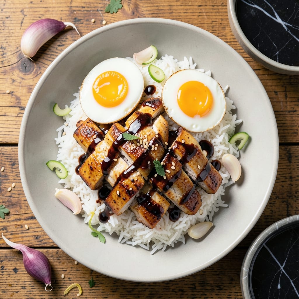 Chicken and Egg Rice Bowl Recipe: Savory Protein-Packed Power Meal