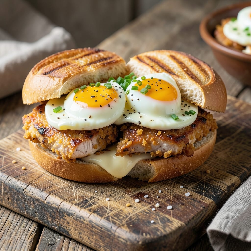 Chicken Egg Mayo Sandwich Recipe: Crispy Breaded Bites With Runny Yolk Magic