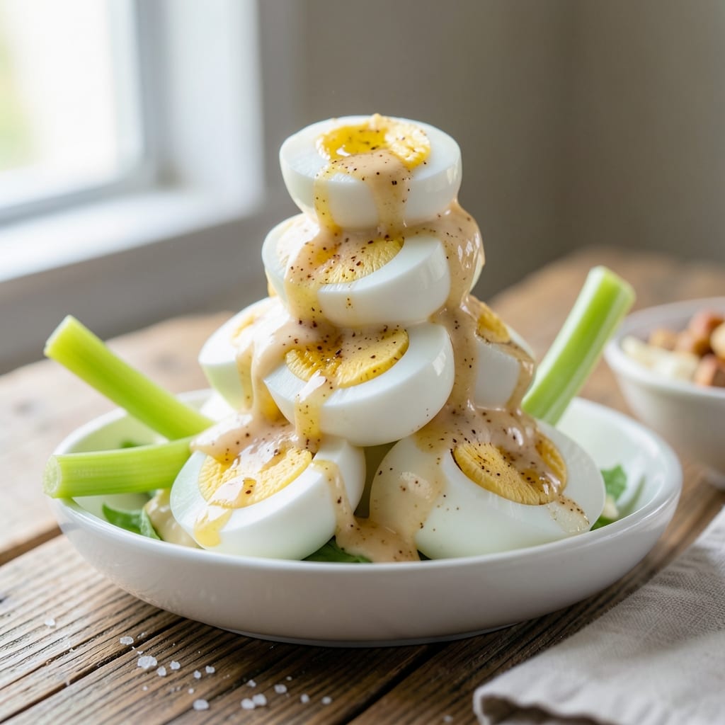 Delicious Egg Salad for Sandwiches Recipe: Crunchy Celery and Mustard-Kissed Creaminess