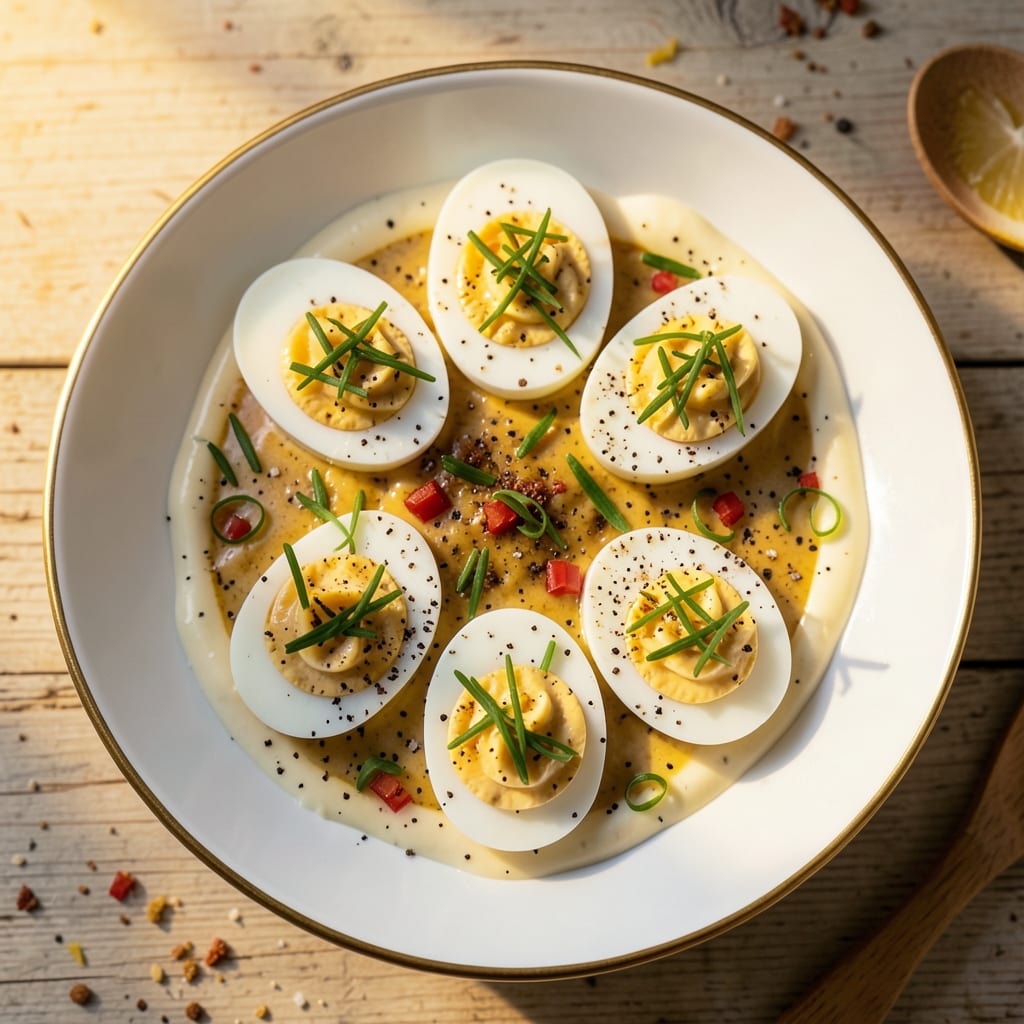 Deviled Eggs Egg Salad Recipe: Classic Bite-Sized Elegance With Mustard-Yolk Magic